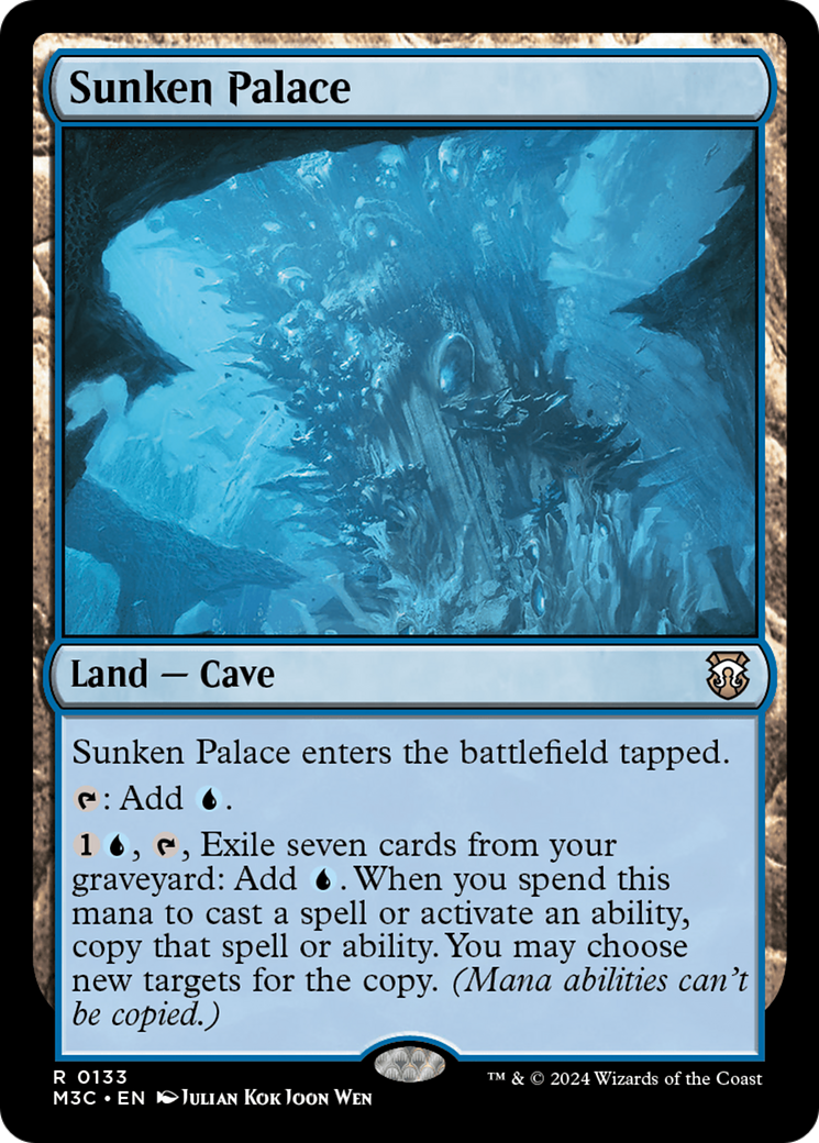 Sunken Palace (Extended Art) (Ripple Foil) [Modern Horizons 3 Commander] | Silver Goblin