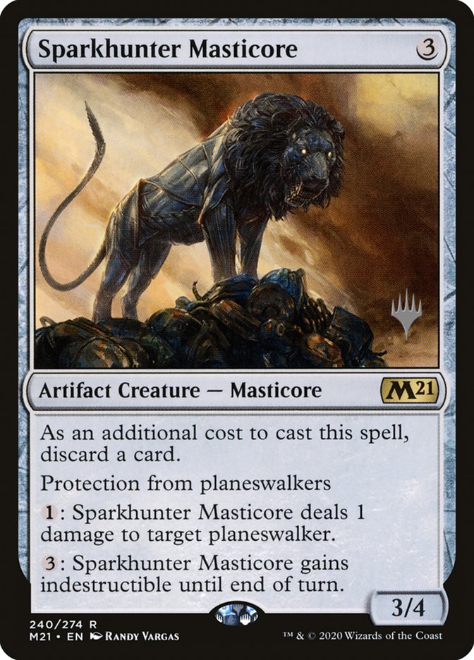 Sparkhunter Masticore (Promo Pack) [Core Set 2021 Promos] | Silver Goblin