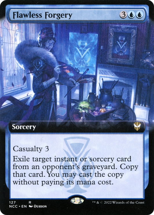 Flawless Forgery (Extended Art) [Streets of New Capenna Commander]