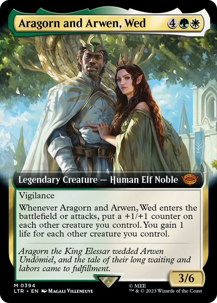 Aragorn and Arwen, Wed (Extended Art) [The Lord of the Rings: Tales of Middle-Earth] | Silver Goblin