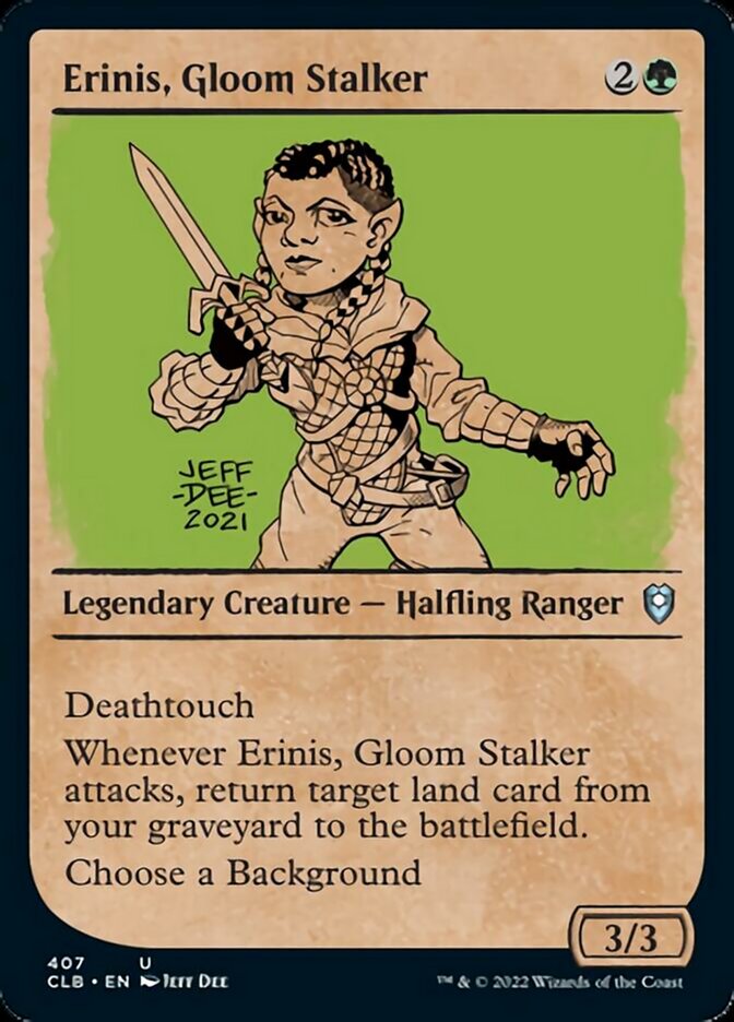 Erinis, Gloom Stalker (Showcase) [Commander Legends: Battle for Baldur's Gate] | Silver Goblin