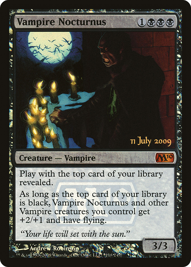 Vampire Nocturnus [Magic 2010 Prerelease Promos] | Silver Goblin