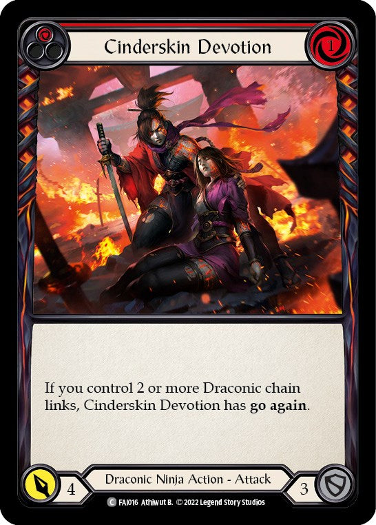 Cinderskin Devotion (Red) [FAI016] (Uprising Fai Blitz Deck) | Silver Goblin
