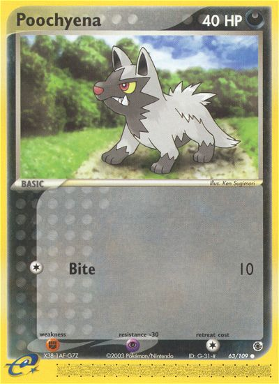 Poochyena (63/109) [EX: Ruby & Sapphire] | Silver Goblin