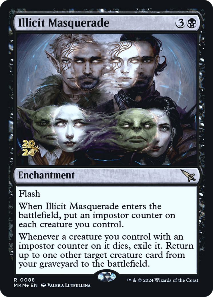 Illicit Masquerade [Murders at Karlov Manor Prerelease Promos] | Silver Goblin