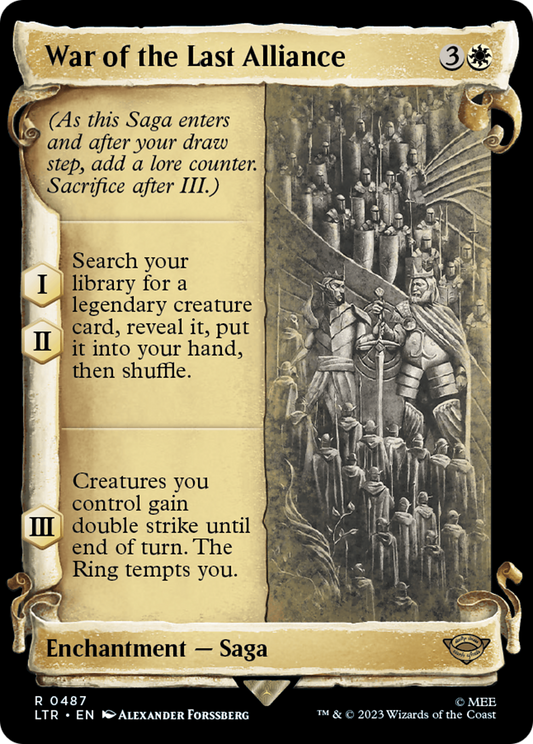 War of the Last Alliance [The Lord of the Rings: Tales of Middle-Earth Showcase Scrolls] Foil