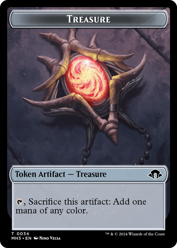 Phyrexian Germ // Treasure Double-Sided Token [Modern Horizons 3 Tokens] | Silver Goblin