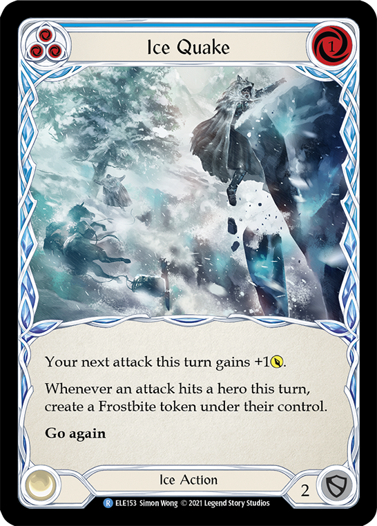 Ice Quake (Blue) [ELE153] (Tales of Aria)  1st Edition Normal | Silver Goblin