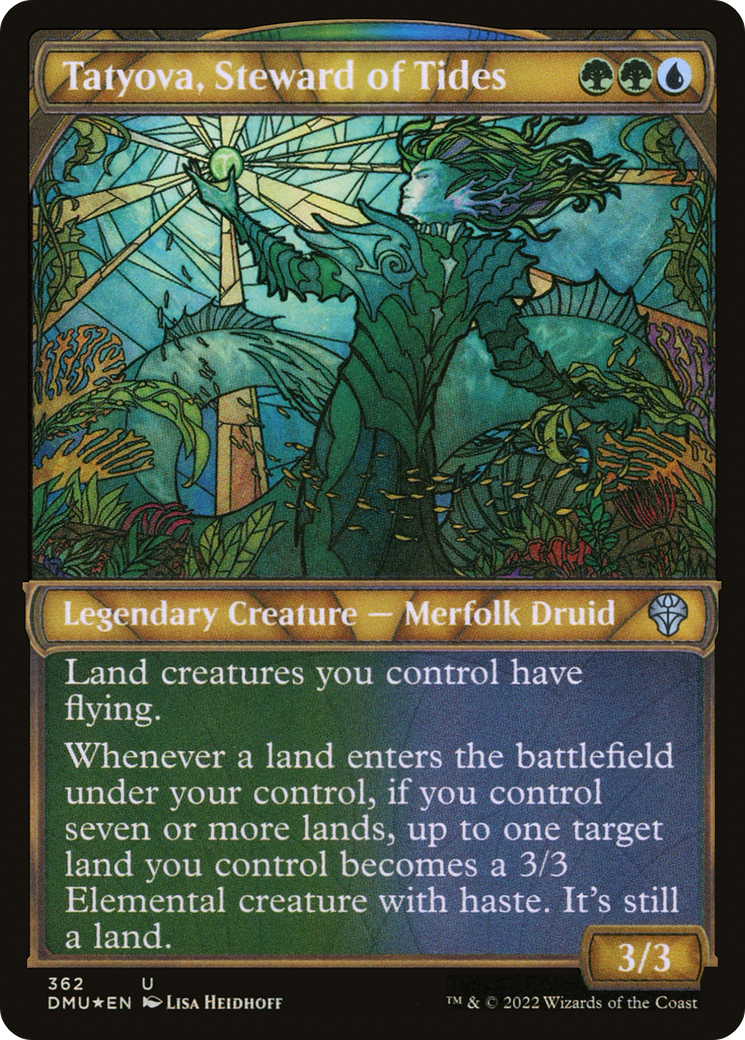Tatyova, Steward of Tides (Showcase Textured) [Dominaria United]