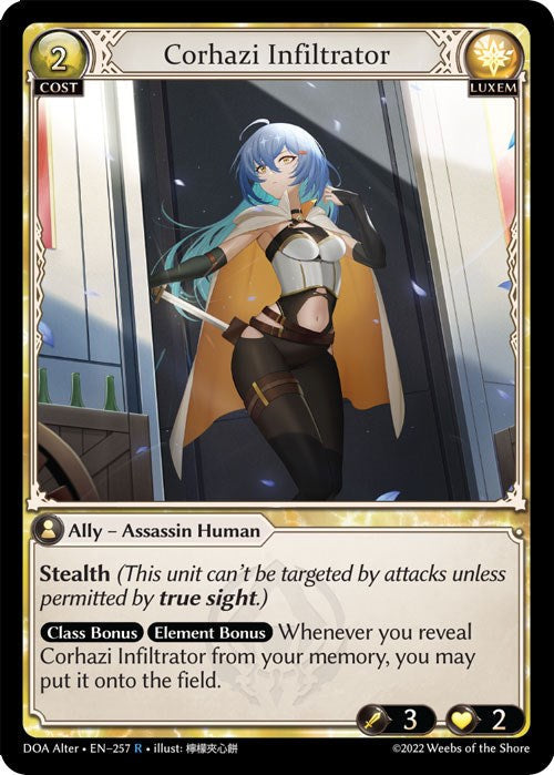 Corhazi Infiltrator (257) [Dawn of Ashes: Alter Edition] Foil