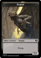 Eldrazi Spawn // Demon Double-Sided Token [Commander Masters Tokens] | Silver Goblin