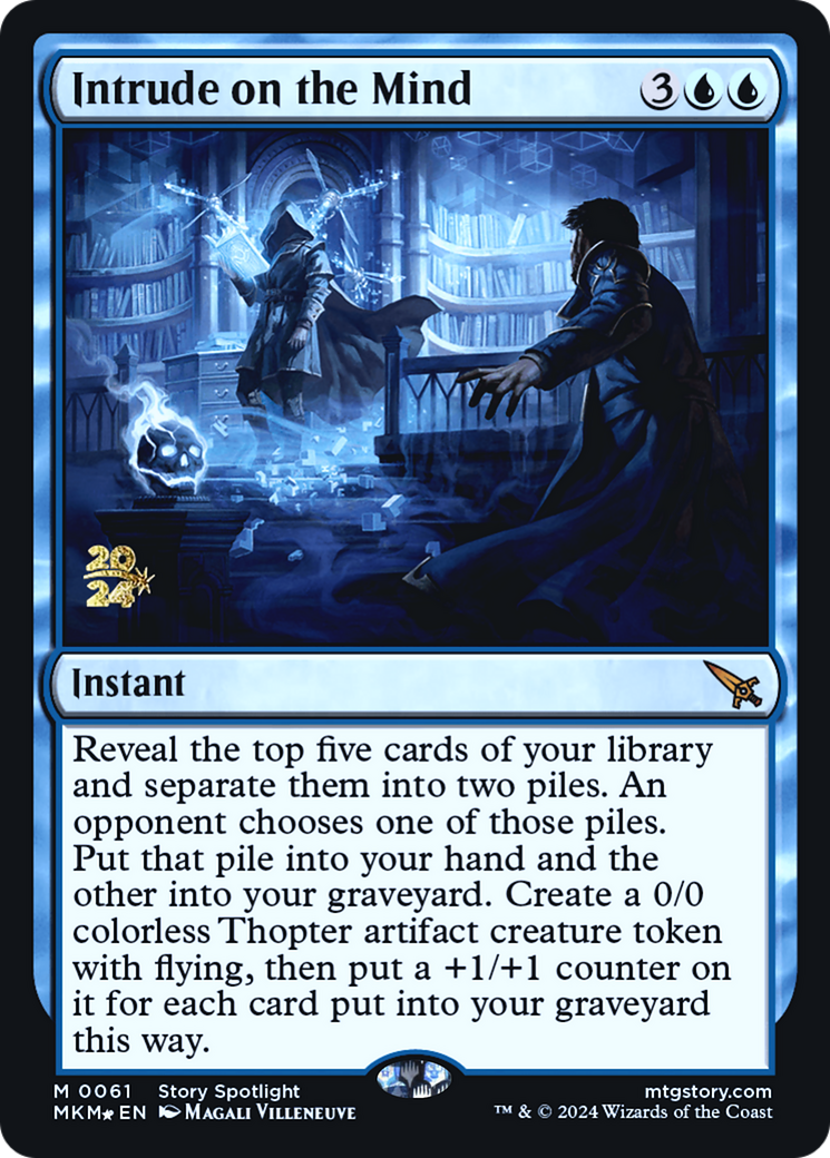 Intrude on the Mind [Murders at Karlov Manor Prerelease Promos] | Silver Goblin