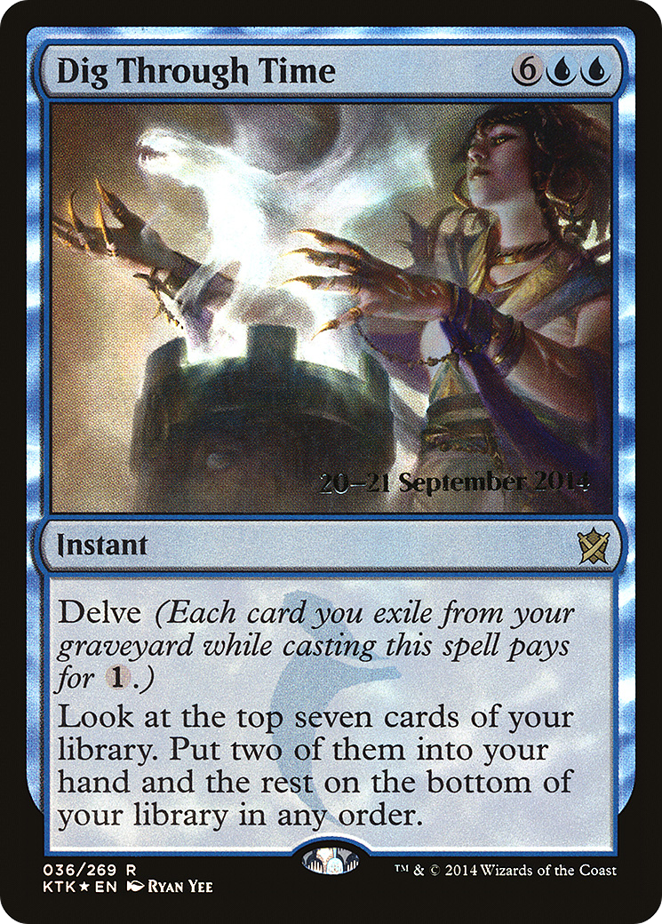 Dig Through Time [Khans of Tarkir Prerelease Promos] | Silver Goblin