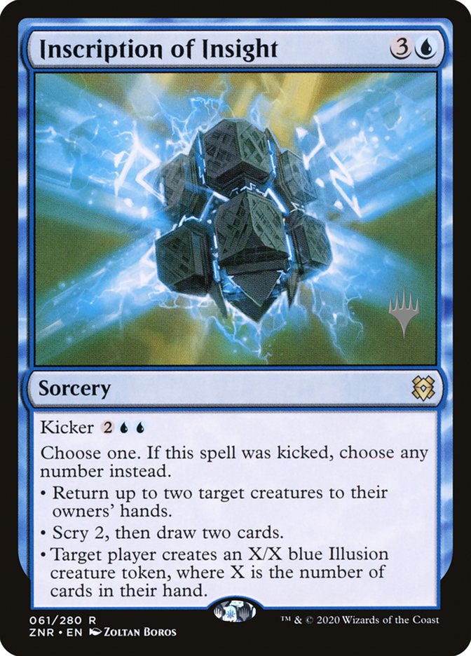 Inscription of Insight (Promo Pack) [Zendikar Rising Promos] | Silver Goblin