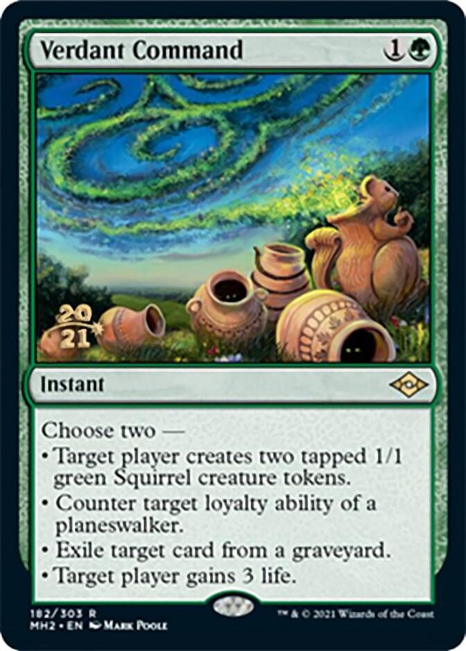 Verdant Command [Modern Horizons 2 Prerelease Promos] | Silver Goblin