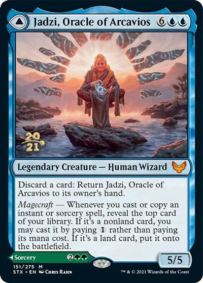 Jadzi, Oracle of Arcavios // Journey to the Oracle [Strixhaven: School of Mages Prerelease Promos] | Silver Goblin