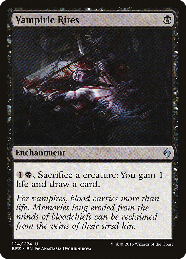 Vampiric Rites [Battle for Zendikar] Foil