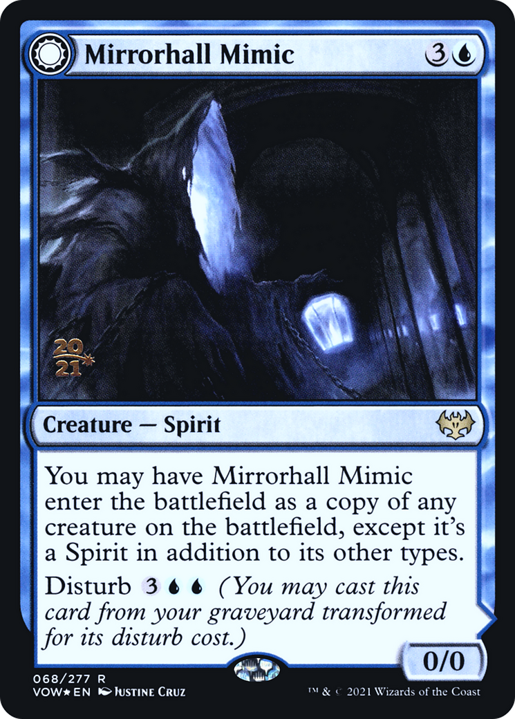 Mirrorhall Mimic // Ghastly Mimicry [Innistrad: Crimson Vow Prerelease Promos] | Silver Goblin