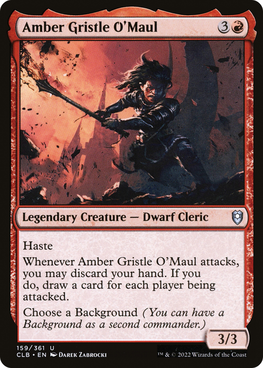 Amber Gristle O'Maul [Commander Legends: Battle for Baldur's Gate] Foil