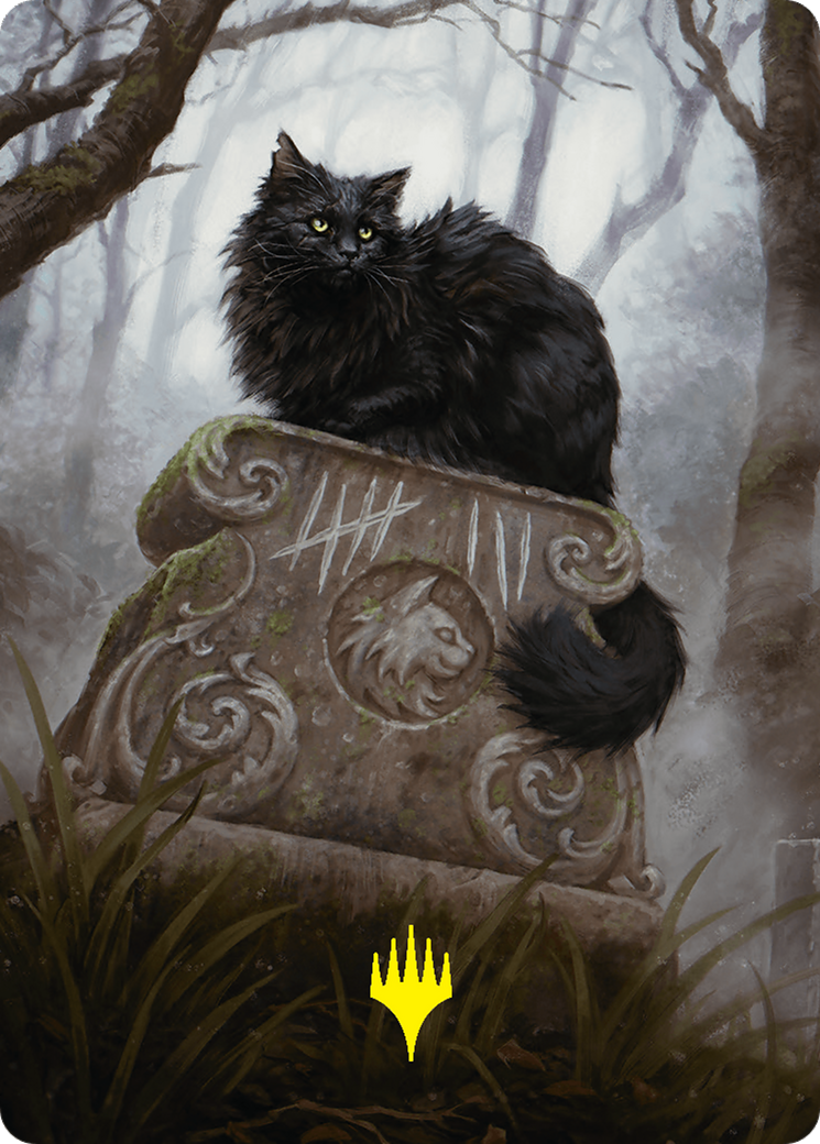 Nine-Lives Familiar 2 Art Card (36/54) (Gold-Stamped Planeswalker Symbol) [Foundations Art Series] | Silver Goblin