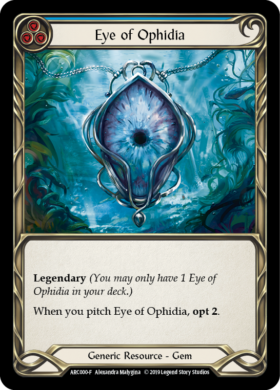 Eye of Ophidia [ARC000-F] (Arcane Rising)  1st Edition Cold Foil | Silver Goblin