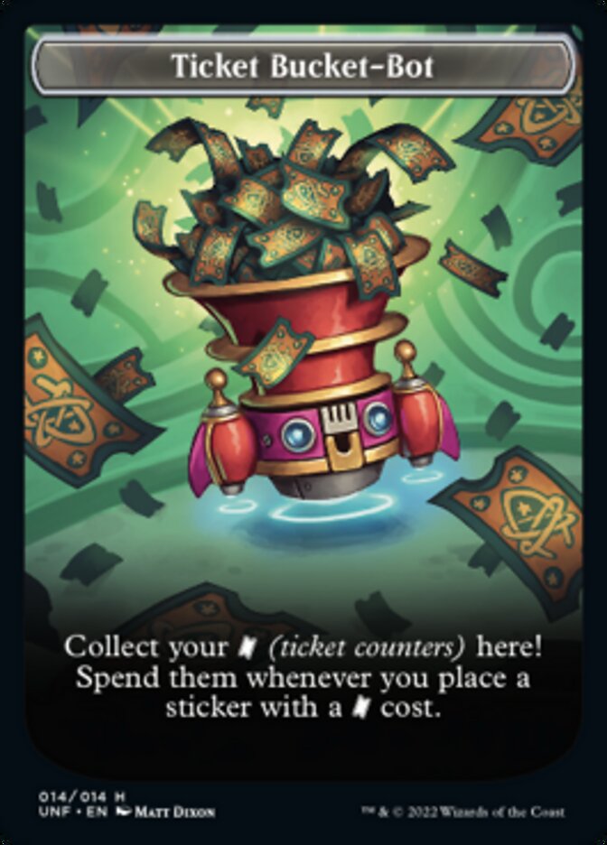 Ticket Bucket-Bot Token [Unfinity Tokens] | Silver Goblin