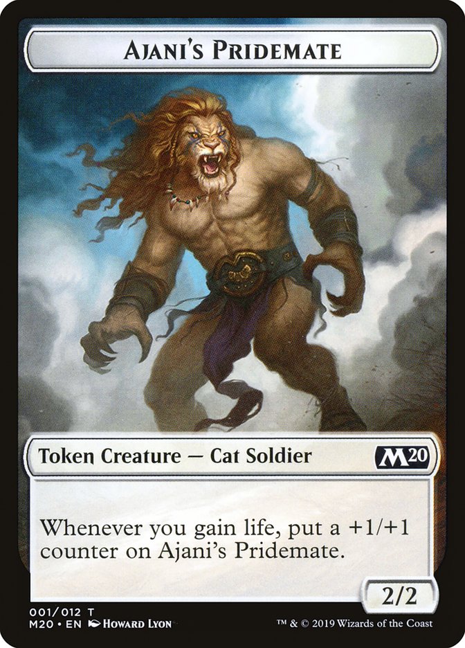 Ajani's Pridemate Token [Core Set 2020 Tokens] | Silver Goblin