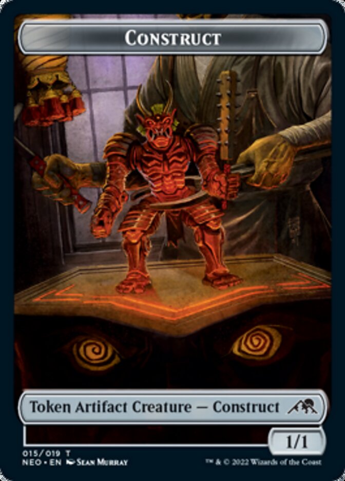 Construct (015) // Blood (017) Double-Sided Token [Challenger Decks 2022 Tokens] | Silver Goblin