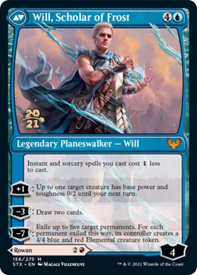 Rowan, Scholar of Sparks // Will, Scholar of Frost [Strixhaven: School of Mages Prerelease Promos] | Silver Goblin