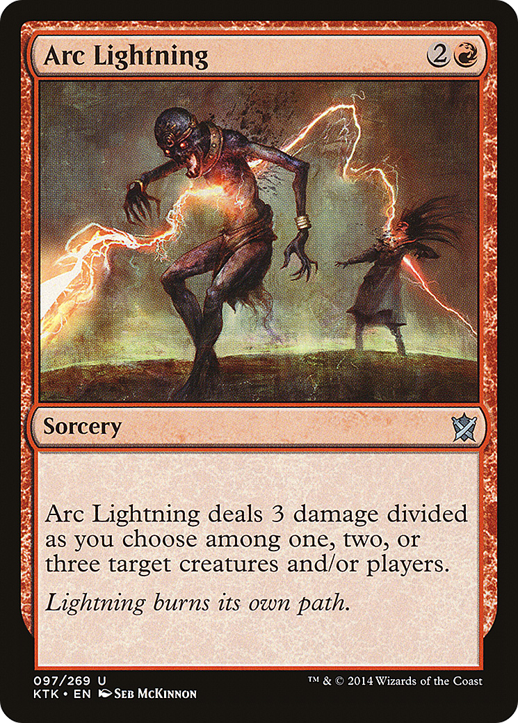 Arc Lightning [Khans of Tarkir] Foil
