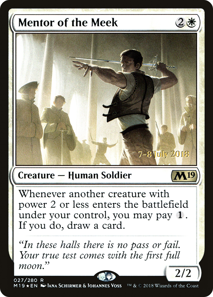 Mentor of the Meek [Core Set 2019 Prerelease Promos]