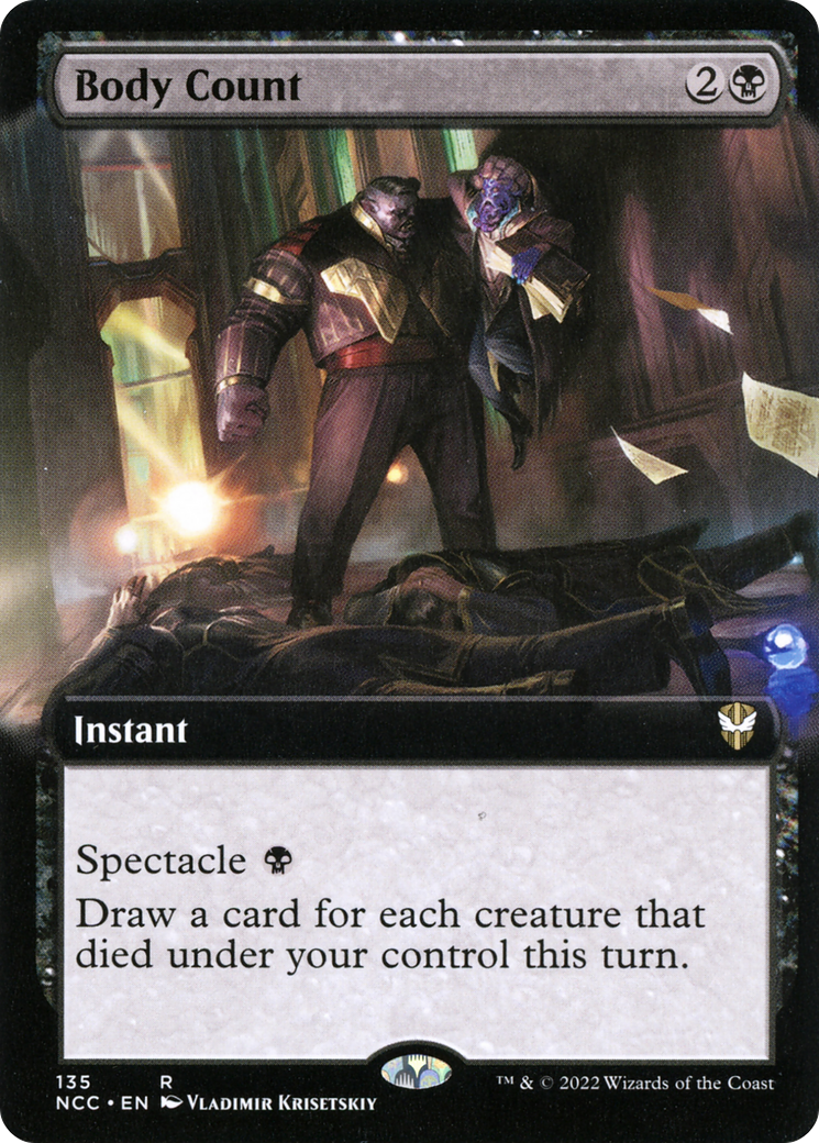 Body Count (Extended Art) [Streets of New Capenna Commander] | Silver Goblin