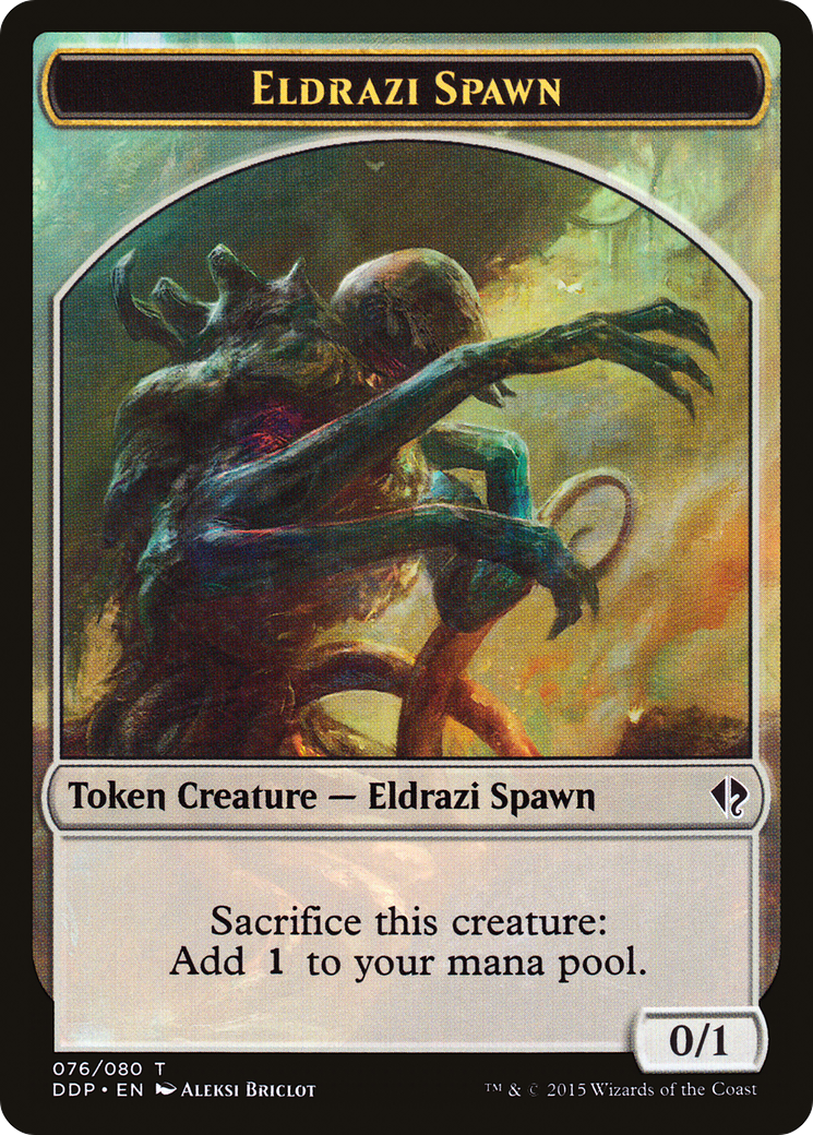 Eldrazi Spawn Token (076/080) [Duel Decks: Zendikar vs. Eldrazi] | Silver Goblin