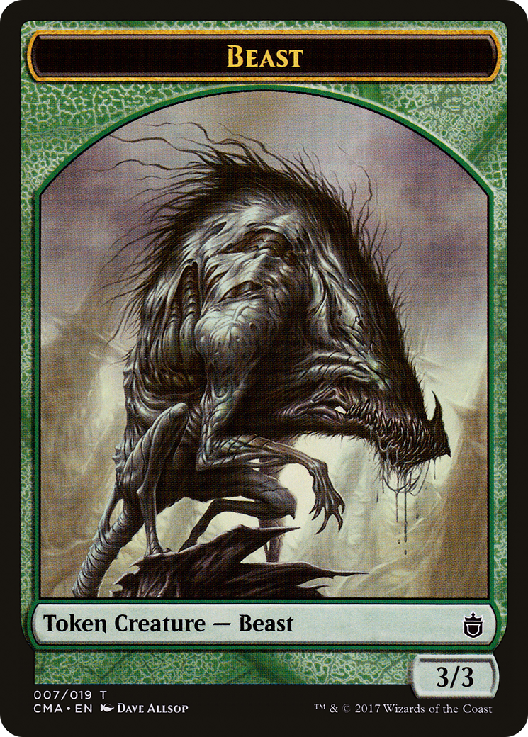 Beast Token (007/019) [Commander Anthology Tokens] | Silver Goblin