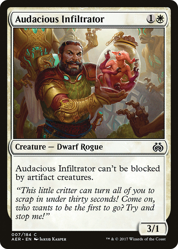 Audacious Infiltrator [Aether Revolt] | Silver Goblin