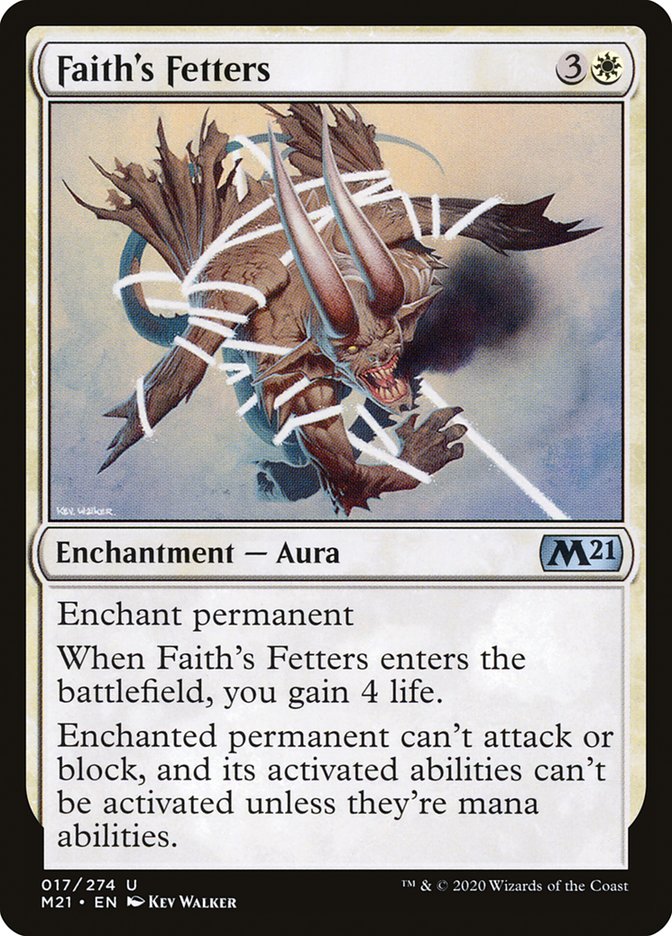 Faith's Fetters [Core Set 2021] | Silver Goblin