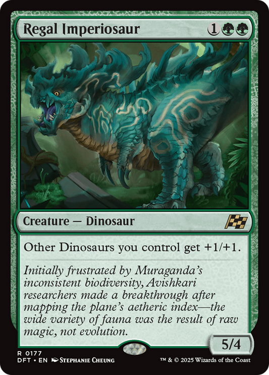 Regal Imperiosaur Foil (177) - Aetherdrift
