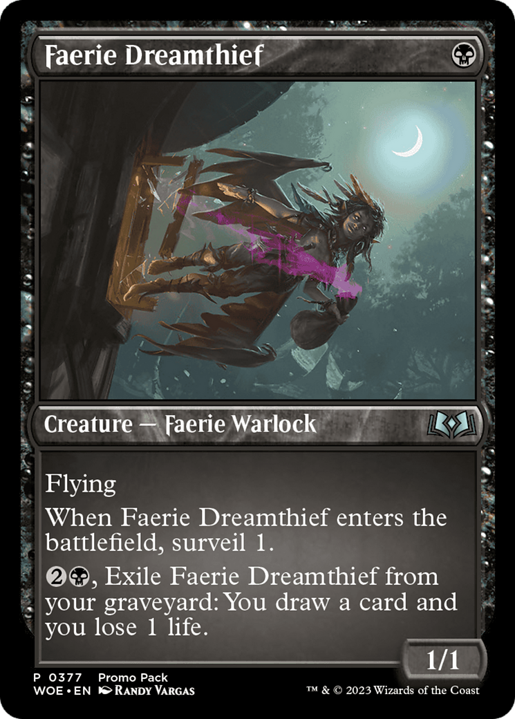 Faerie Dreamthief (Promo Pack) [Wilds of Eldraine Promos] | Silver Goblin