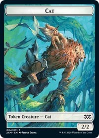 Cat // Myr (024) Double-Sided Token [Double Masters Tokens] | Silver Goblin