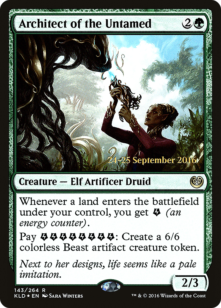 Architect of the Untamed [Kaladesh Prerelease Promos] | Silver Goblin