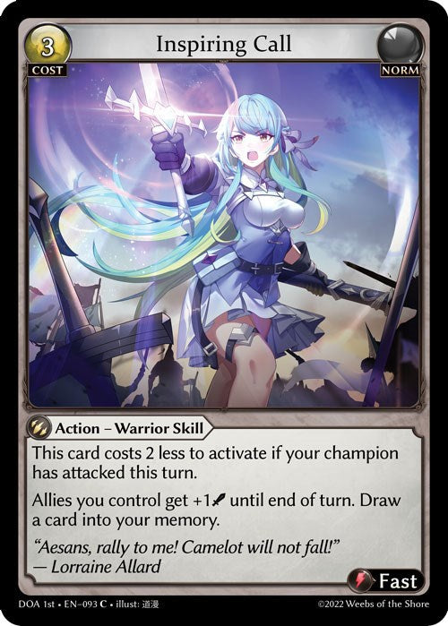Inspiring Call (093) [Dawn of Ashes: 1st Edition] Foil