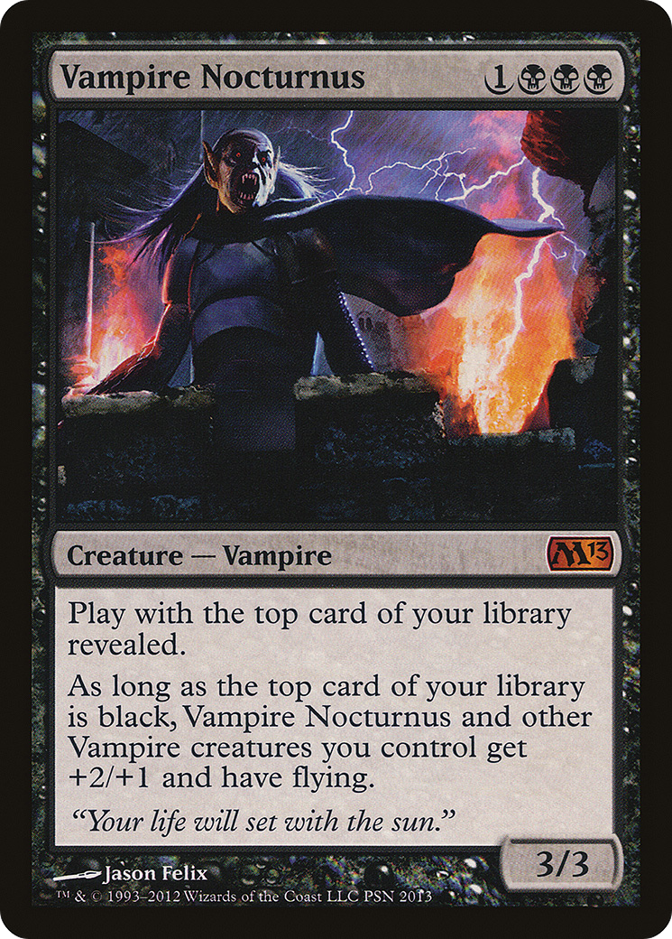 Vampire Nocturnus (Duels of the Planeswalkers Promos) [Duels of the Planeswalkers Promos 2012] | Silver Goblin