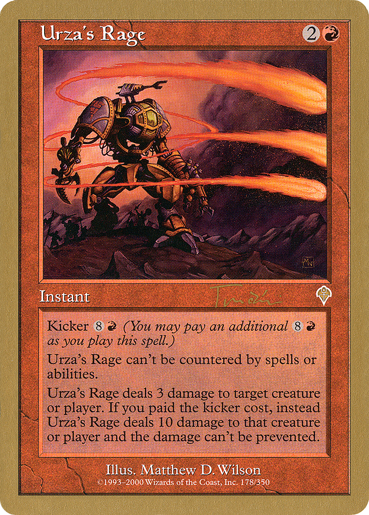 Urza's Rage (Jan Tomcani) [World Championship Decks 2001] | Silver Goblin