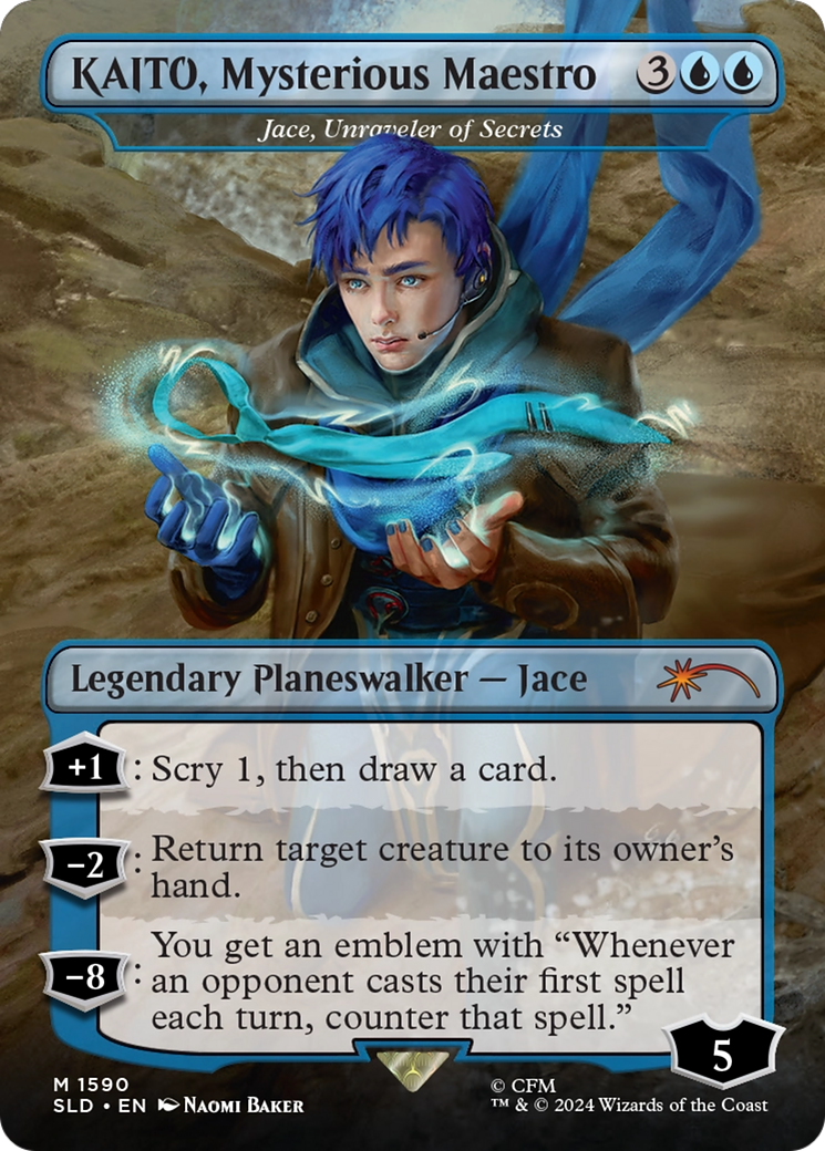 KAITO, Mysterious Maestro - Jace, Unraveler of Secrets (Japanese) [Secret Lair Drop Series] | Silver Goblin