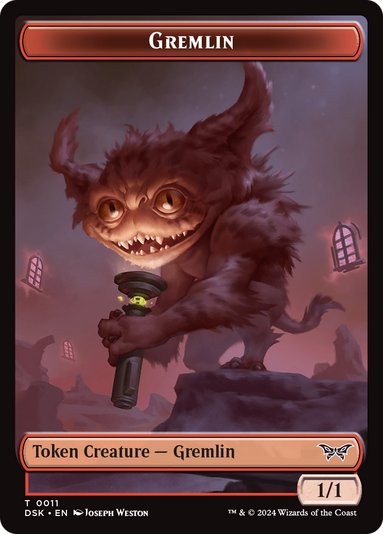 Gremlin Token [Duskmourn: House of Horror Tokens] | Silver Goblin