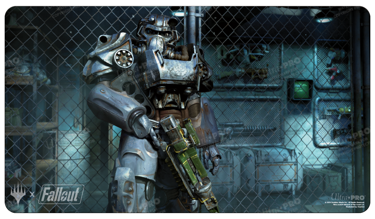 Fallout Playmat Puresteel Paladin-Silver Goblin