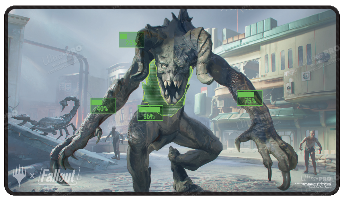 Fallout Playmat Stiched V.A.T.S.-Silver Goblin