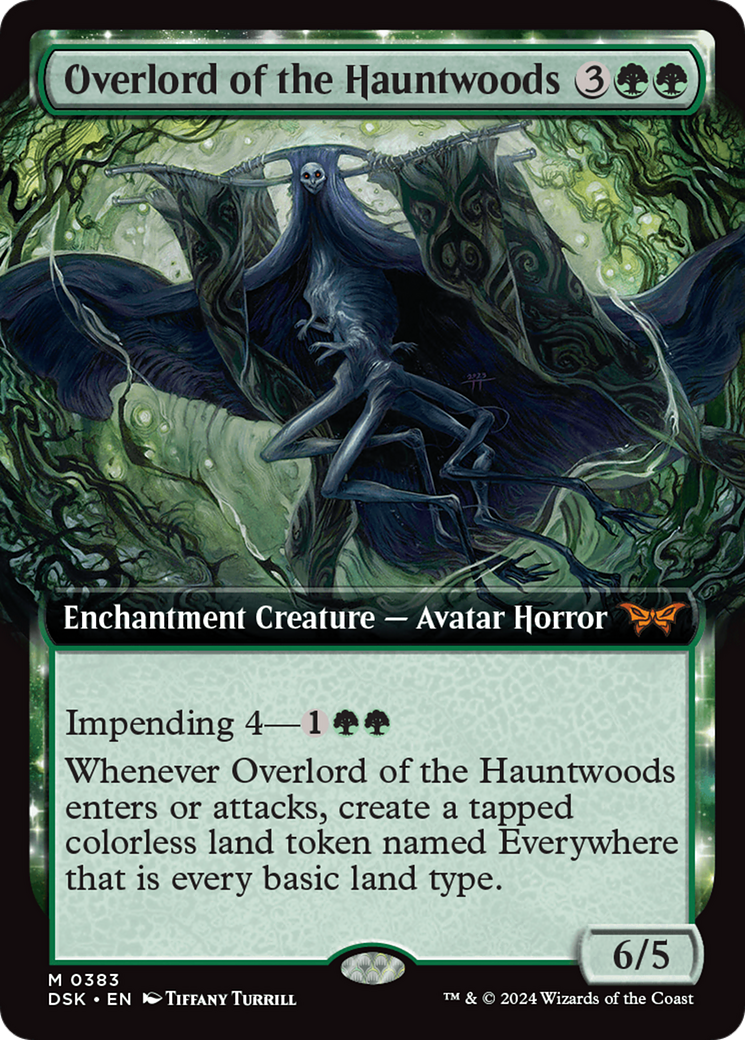 Overlord of the Hauntwoods (Extended Art) [Duskmourn: House of Horror]