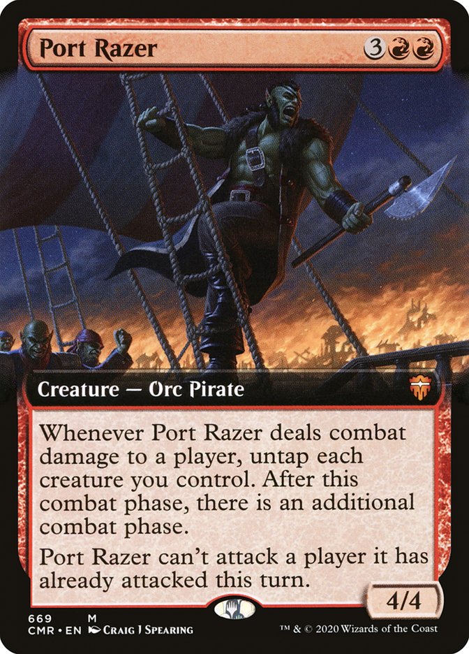 Port Razer (Extended Art) [Commander Legends] | Silver Goblin