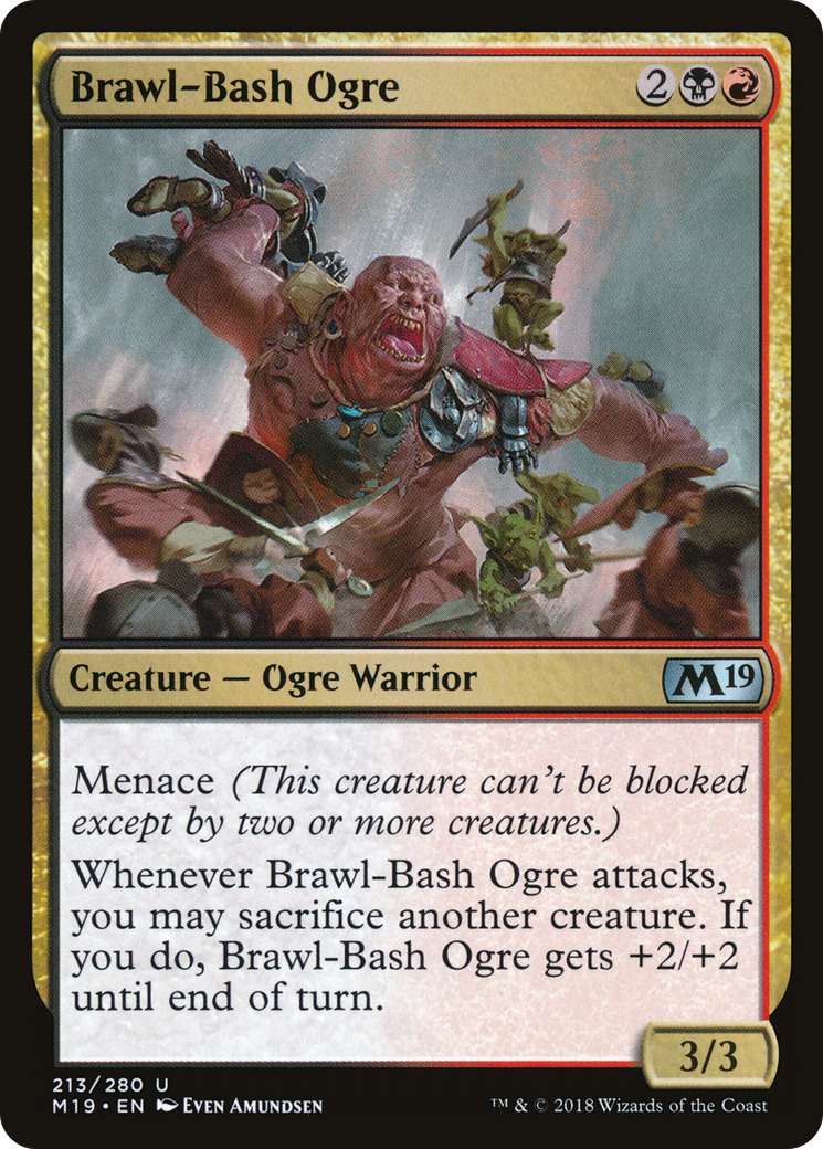 Brawl-Bash Ogre [Core Set 2019] | Silver Goblin